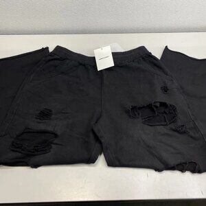 Jaded London Men's Distressed Baggy Monster Jogger Sweatpants Black Size L – NWT